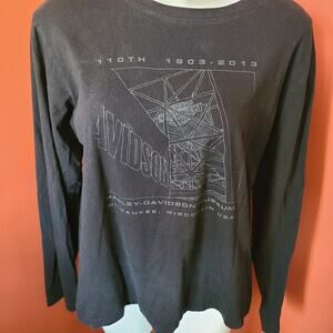 Harley Davidson Museum Long Sleeve Women's Shirt Size XL